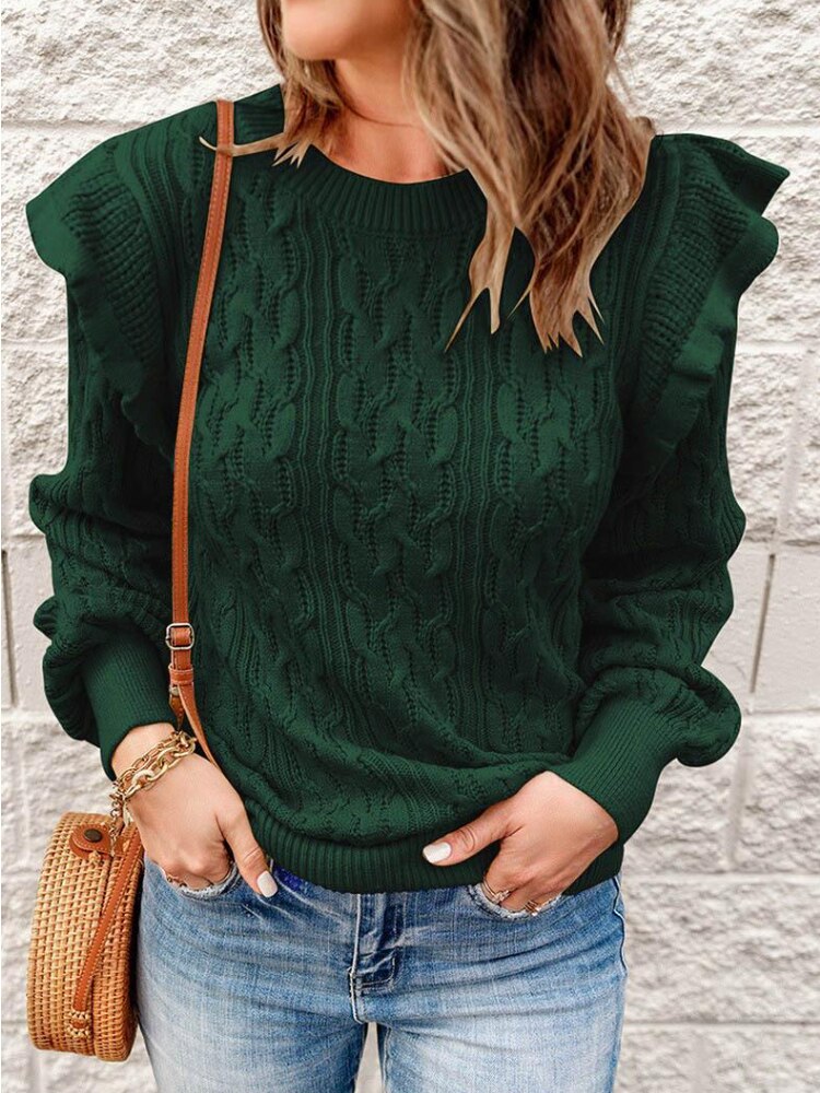 O-Neck Thickened Solid OverSized Sweater